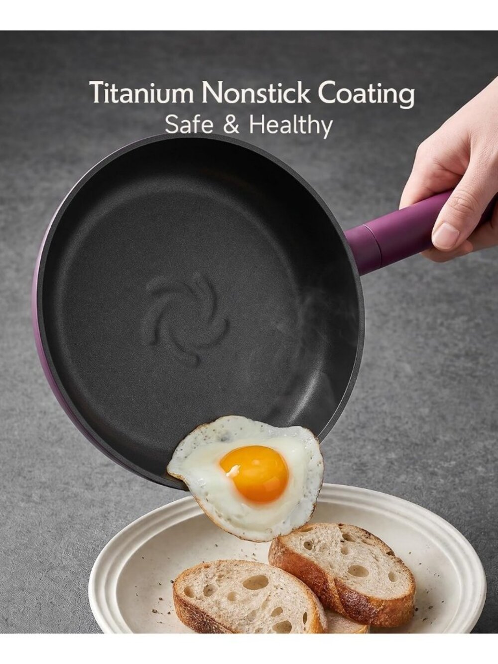 Non-Stick Titanium Cookware Set | Healthy Pots & Pans for Easy Cooking - Picture 8 of 9